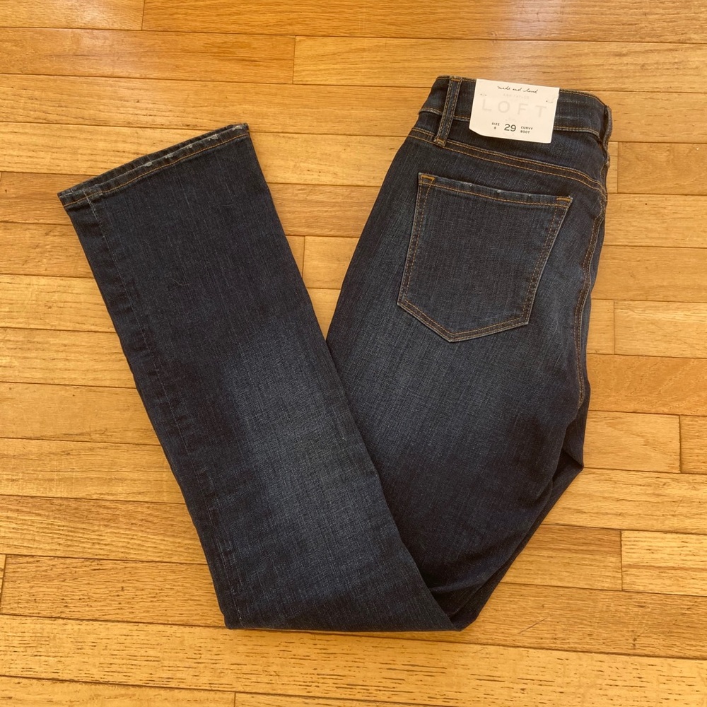 Ann Taylor LOFT Curvy bootcut jeans size 8 NWT